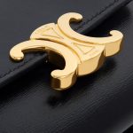 COMPACT WALLET WITH COIN TRIOMPHE IN SHINY CALFSKIN BLACK - Image 5